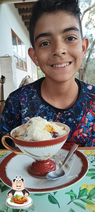 Comida em "CASA DA ATRIZ" Restaurante, Pizzaria e espaco cultural criado pela atriz Rita Malot