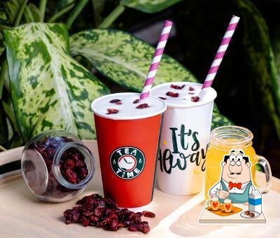 You can enjoy a drink from the menu
