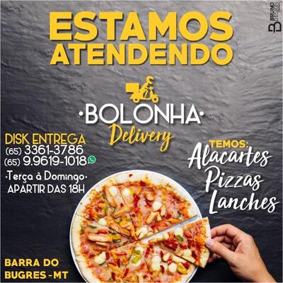 Aqui está a publicidade do Bolonha Delivery