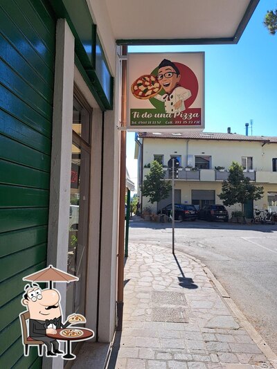Vous pouvez prendre un bol d'air frais à l'extérieur Ti do una pizza