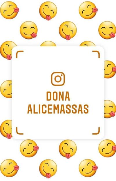 A representação gráfica da marca do Dona Alice Massas