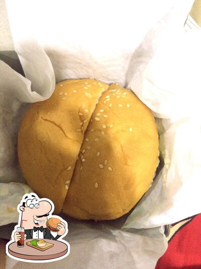 Order a burger at Albrost Fast Food