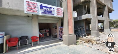 The interior of Foodish cafe modasa
