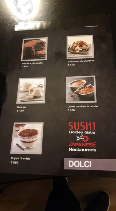 La pubblicità mostra le informazioni su Golden Gate Sushi Ristorante Vicenza
