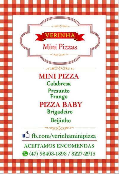 A marca do Verinha Mini Pizzas
