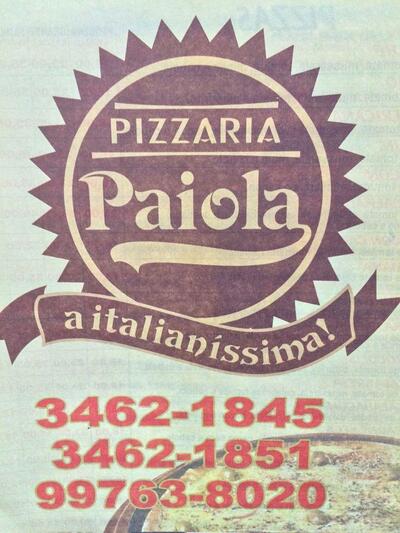 Aqui está a publicidade do Pizzaria Paiola Fernandópolis SP