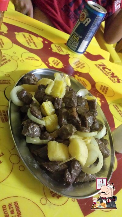 Há uma variedade de pratos para os amantes da carne