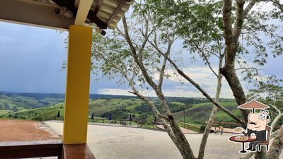 Você pode espairecer no na área externa do Rancho Pamonha do Marçal