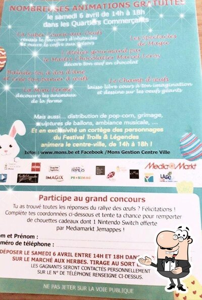 L'annonce publicitaire affiche les informations sur L'heure de table