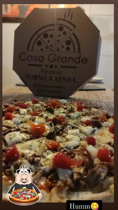 No Casa Grande Pizzaria, você pode pedir pizza