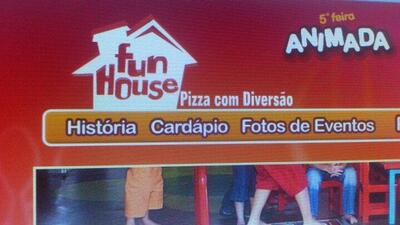 O logotipo do Fun House Pizzaria