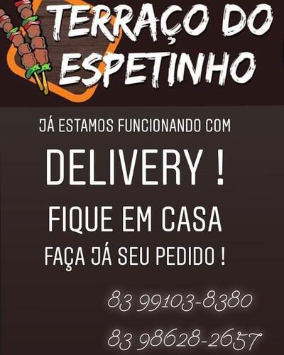 Aqui está a publicidade do Terraço do Espetinho