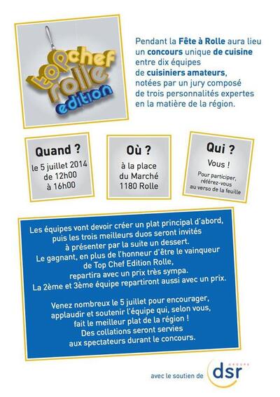 Ecco la pubblicità di Top Chef : Edition Rolle Rolle