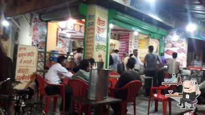 Take a seat at one of the tables at Gopal chicken centre