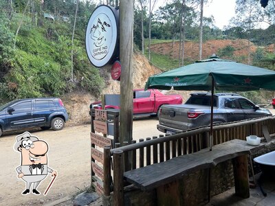 O exterior do Café no Caminho