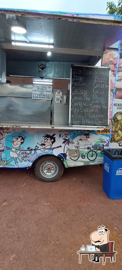 The interior of Goan Food on Wheels
