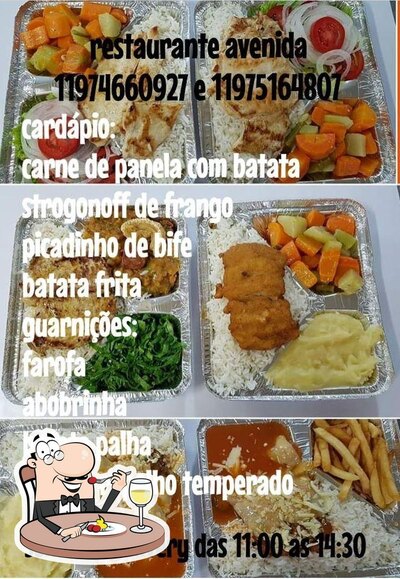 Comida em Restaurante Avenida
