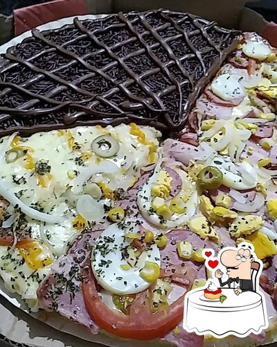 Rute pizza oferece uma gama de sobremesas