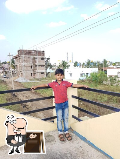 You can get some fresh air outside Rohith Cafe house