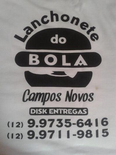 A publicidade apresenta informações sobre o Lanchonete do BOLA
