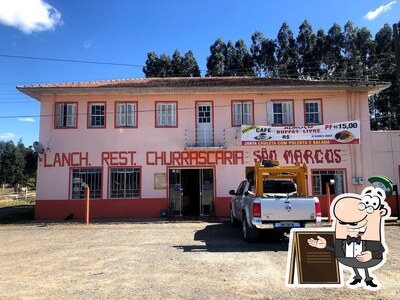 Veja a parte externa do Restaurante São Marcos