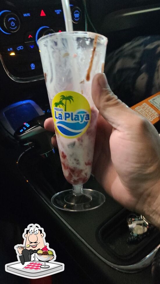 Carta del postres Fresas La Playa Fresas Con Crema, Ciudad Juarez, Av. Waterfill 548