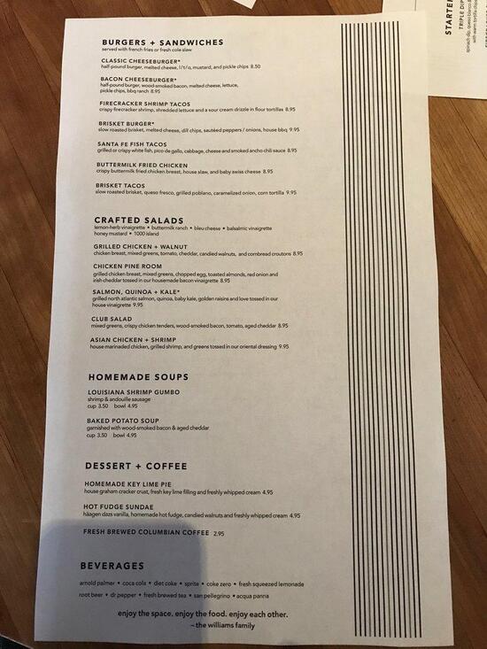 Menu at Fd's Grill House steakhouse, Tyler, S Broadway Ave