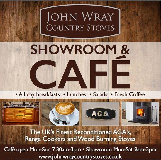 Menu at John Wray Country Stoves Café, Brompton on Swale