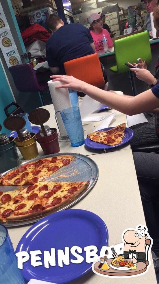 Menu at The Pizza Box pizzeria, Pennsboro