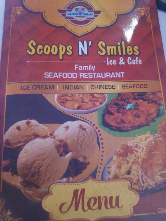 Menu at Scoops N Smiles, Ice bar & Cafe, Mangaluru