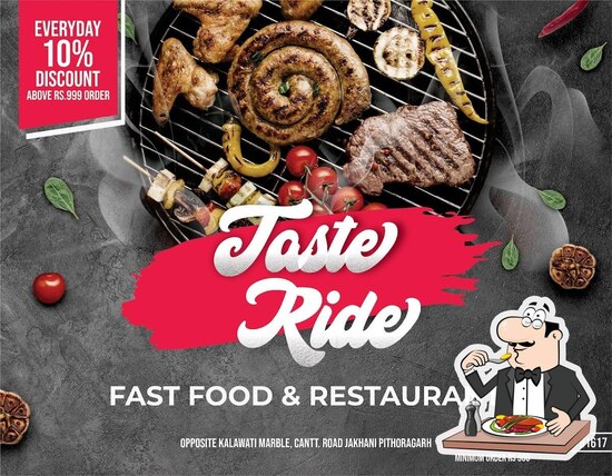 Menu at Taste Ride Fastfood & Restaurant, Pithoragarh