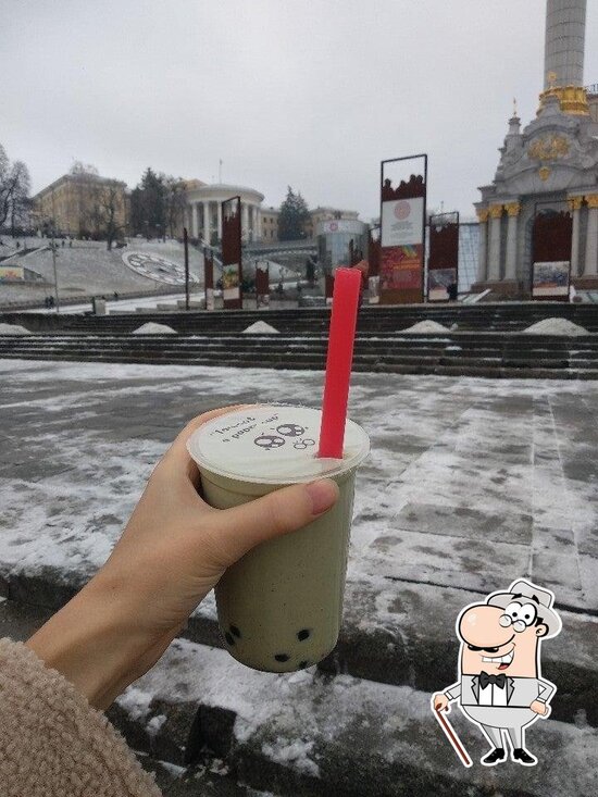 Menu at Kung Fu Milk Tea, Kyiv