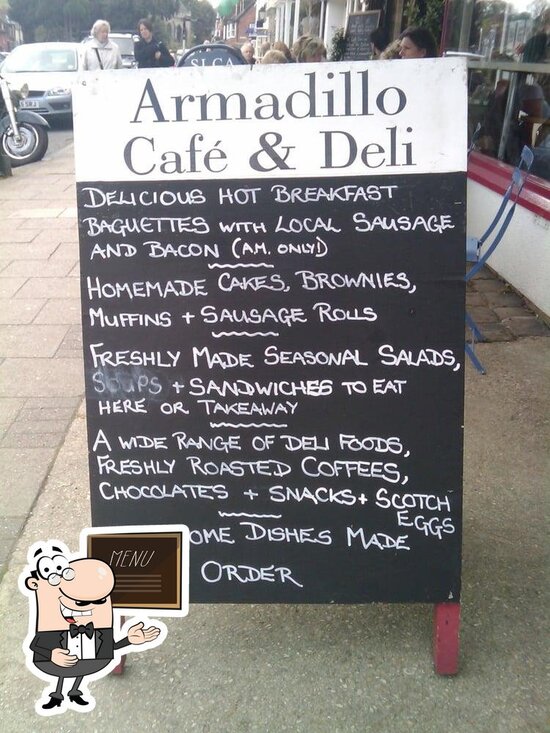 Menu at Armadillo Cafe, Marlborough