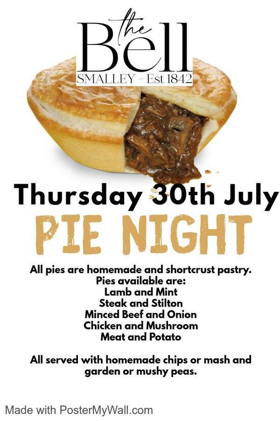 Menu at The Bell pub & bar, Smalley