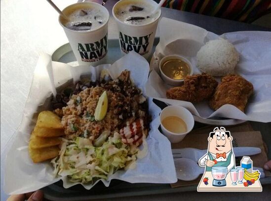 Menu at Army Navy fast food, Pasay, Andrews Ave