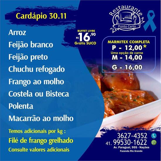 Restaurante Ponto Certo Fazenda Rio Grande Opiniones Del Restaurante