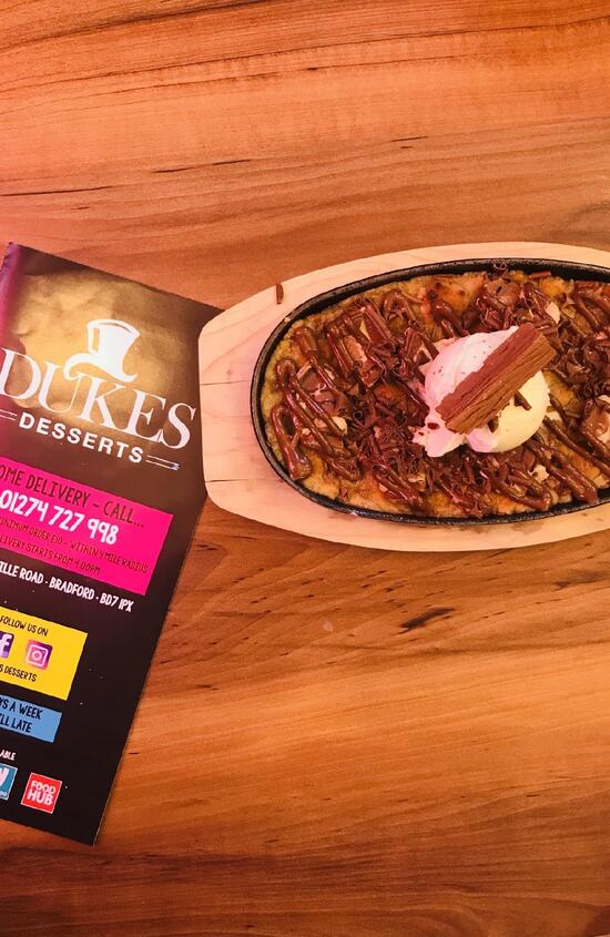 Menu at Dukes Deserts Bradford, Bradford