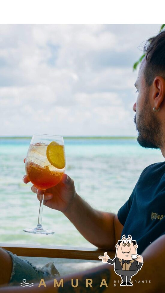 Menu at Amura restaurant, Bacalar