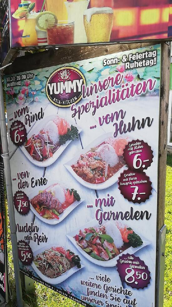 Speisekarte von Yummy AsiaKitchen restaurant, Traunstein