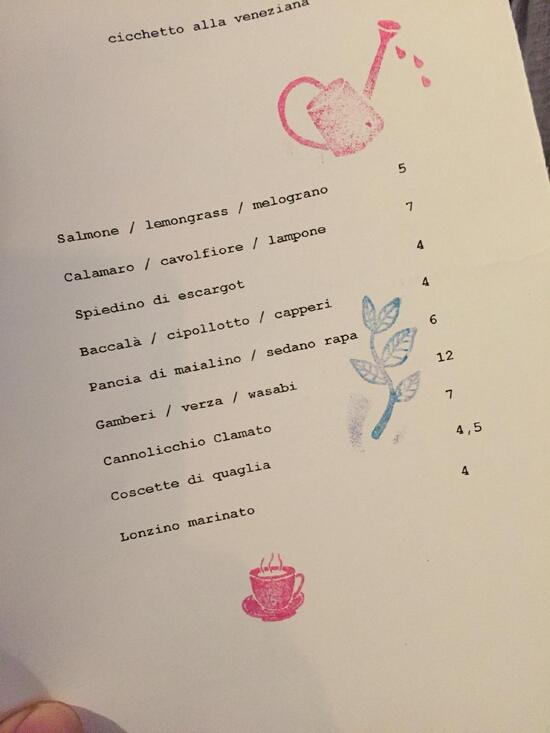 menu at gaudenzio restaurant turin