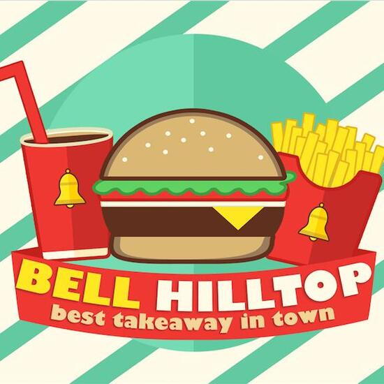 Menu at Bell Hilltop Takeaway fast food, Maryborough