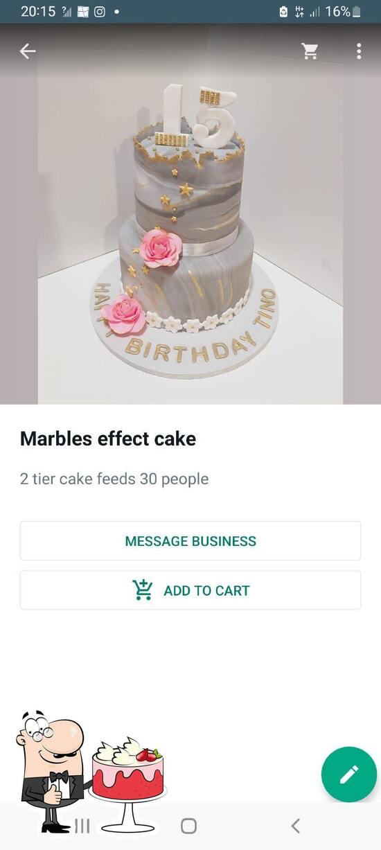 Speisekarte von Busio cakes and goodies, Roodepoort