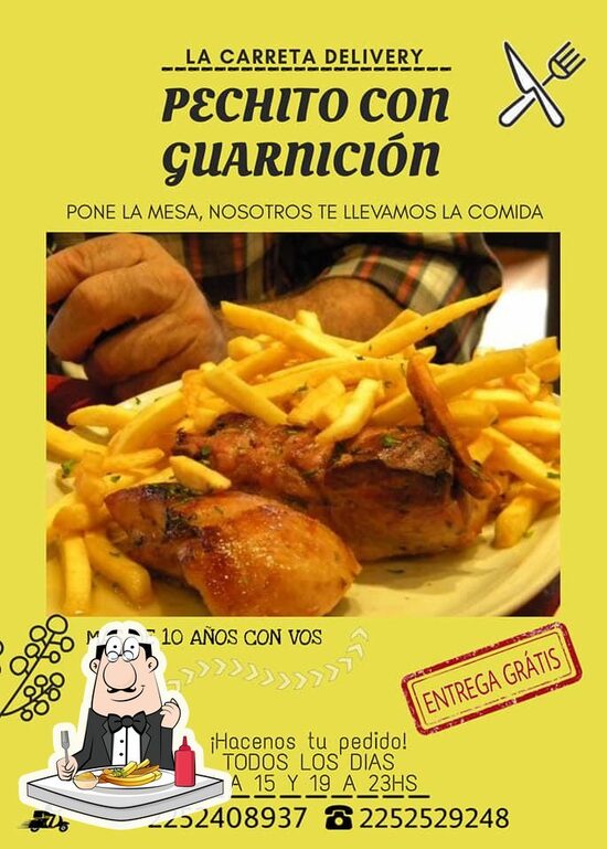 La Carreta Delivery restaurant, San Clemente del Tuyú