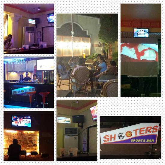 Menu at Shooter' Sports Bar, Dipolog City