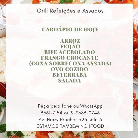 Menu em Grill Refeições e Assados restaurante, Londrina, Av. Harry Prochet