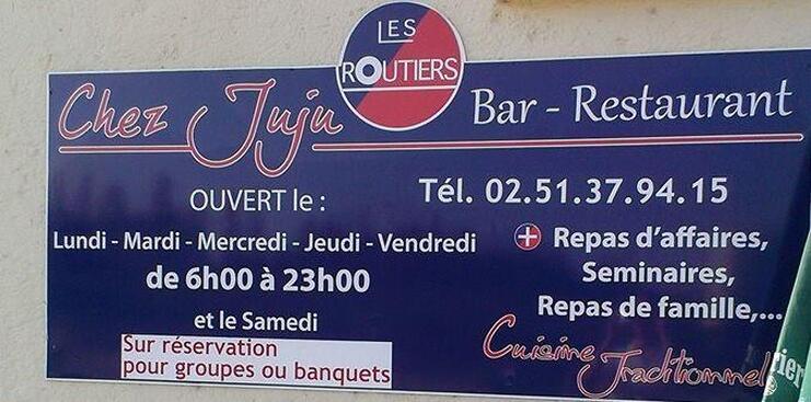 Menu Au Le Relais Les Routiers Chez Juju Chez Juju On N Est Jamais