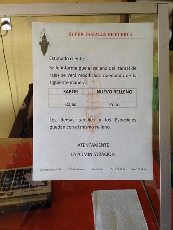 Tamales Don Pedro restaurant, Puebla City Restaurant reviews