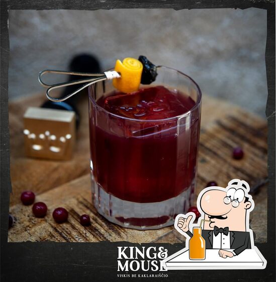 Menu at King & Mouse pub & bar, Vilnius