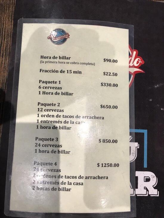 Menu at Restaurante La Estacion Ciudad López Mateos Av Álvaro Obregón 65