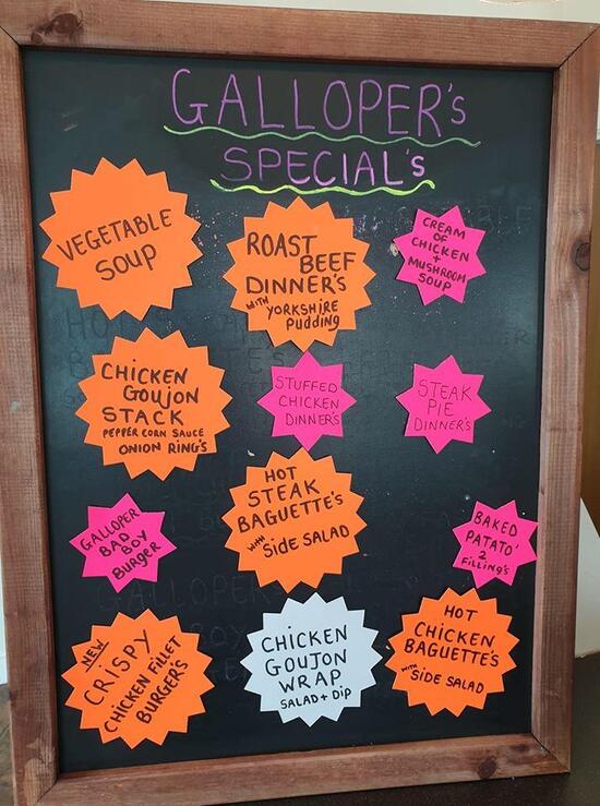 Menu of Gallopers fast food, Belfast reviews and ratings